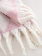 Pink/Cream Brushed Scarf (3-16yrs) - Image 2 of 3
