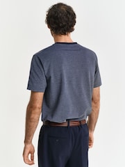 Синий - GANT Ringer Pique T-Shirt - Image 2 of 5