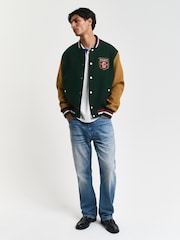 GANT Cream Regular-Fit Short Sleeve Contrast Pique Polo Shirt - Image 3 of 5