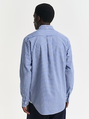 GANT Blue Regular-Fit Classic Poplin Gingham Shirt - Image 2 of 5