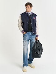 GANT Black Classic 100% Cotton V-Neck Jumper - Image 3 of 4