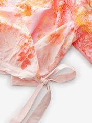 Laura Ashley Coral Pink Mathilde Beach Wrap Top - Image 7 of 7