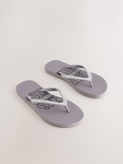 Never Fully Dressed Mauve Purple Flip Flops - Image 1 of 5
