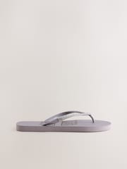 Never Fully Dressed Mauve Purple Flip Flops - Image 2 of 5