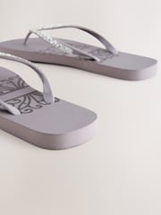 Never Fully Dressed Mauve Purple Flip Flops - Image 5 of 5