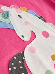 Pink Unicorn Short Sleeve T Shirt (3mths-7yrs) - Image 4 of 4