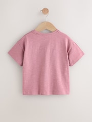 Pink Guinea Pig and Bunny Character Short Sleeve T-Shirt (3mths-7yrs) - Image 2 of 5