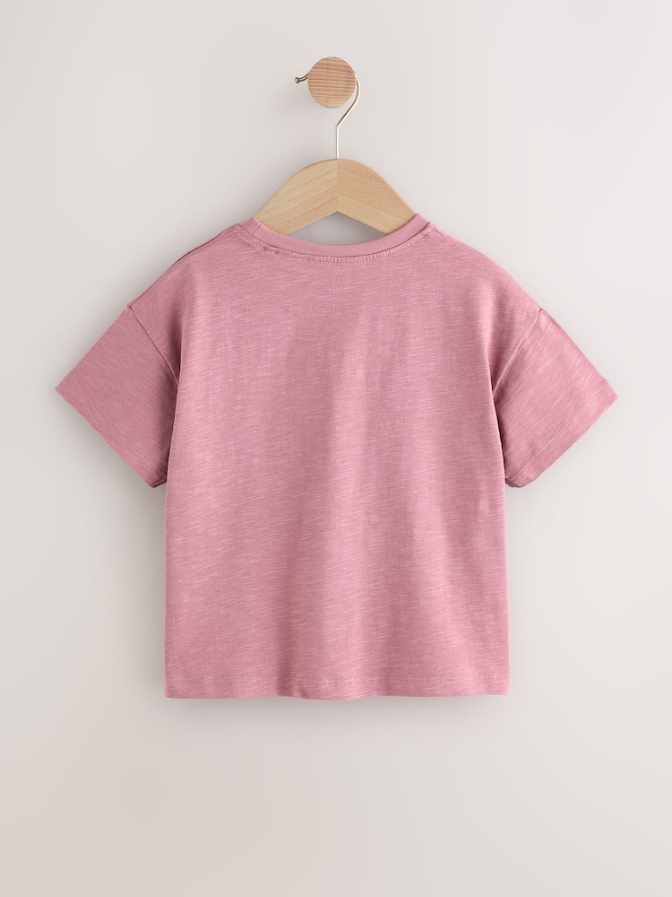 Pink Guinea Pig and Bunny Character Short Sleeve T-Shirt (3mths-7yrs) - Image 2 of 5