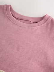 Pink Guinea Pig and Bunny Character Short Sleeve T-Shirt (3mths-7yrs) - Image 3 of 5