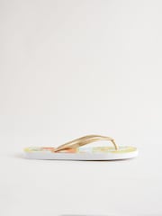 Never Fully Dressed Multi/Gold Flip Flops - Image 2 of 5