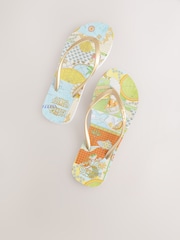 Never Fully Dressed Multi/Gold Flip Flops - Image 3 of 5