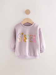 Lilac Sister Crew Neck Sweatshirt (3mths-7yrs) - Image 2 of 5