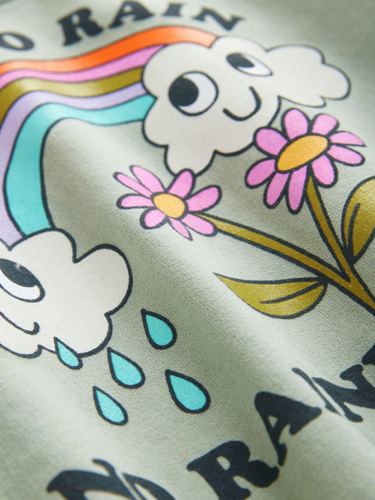 Green Rainbow Crew Neck Sweatshirt (3mths-7yrs) - Image 5 of 5