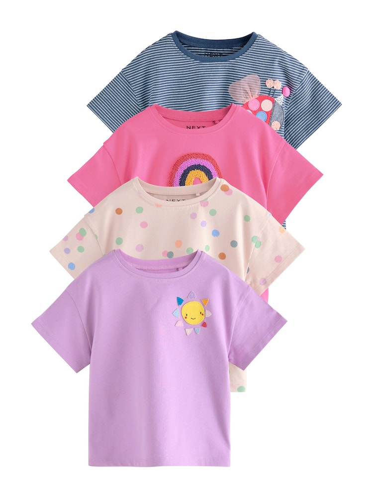 Regenbogenfarben - Ladybird Tops 4 Pack (3mths-7yrs) - Bild 1 von 14