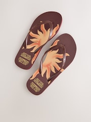 Never Fully Dressed Chocolate Brown Flip Flops - Image 5 of 5