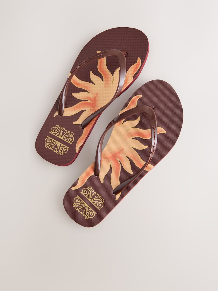 Never Fully Dressed Chocolate Brown Flip Flops - Image 5 of 5