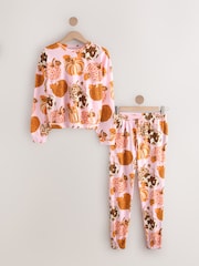 Pink Long Sleeve Pyjamas - Image 5 of 7