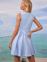Lipsy Diamante Trim Scuba Mini Skater Dress - Imagen 5 de 5