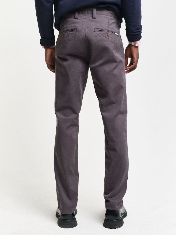 GANT Grey Twill Chino Trousers - Image 2 of 4