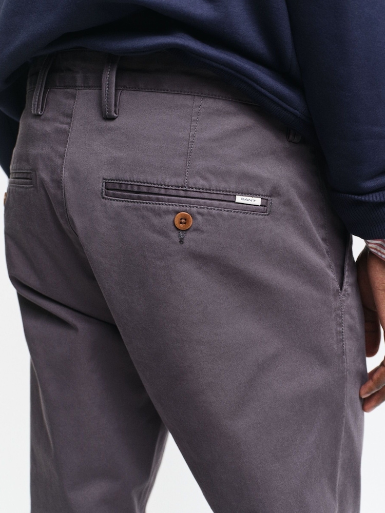 GANT Grey Twill Chino Trousers - Image 4 of 4