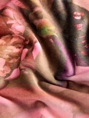 B by Ted Baker Pink Floral Cosy Twosie Pyjamas - Image 10 of 14