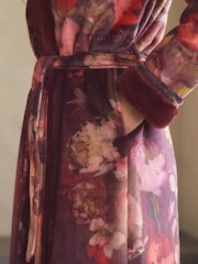 B by Ted Baker Aubergine Floral Cosy Robe - Image 5 of 13