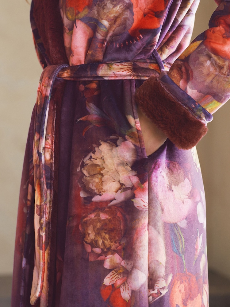 Buy B By Ted Baker Burgundy Cosy Robe from Next Oman