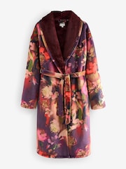 B by Ted Baker Aubergine Floral Cosy Robe - Image 7 of 13