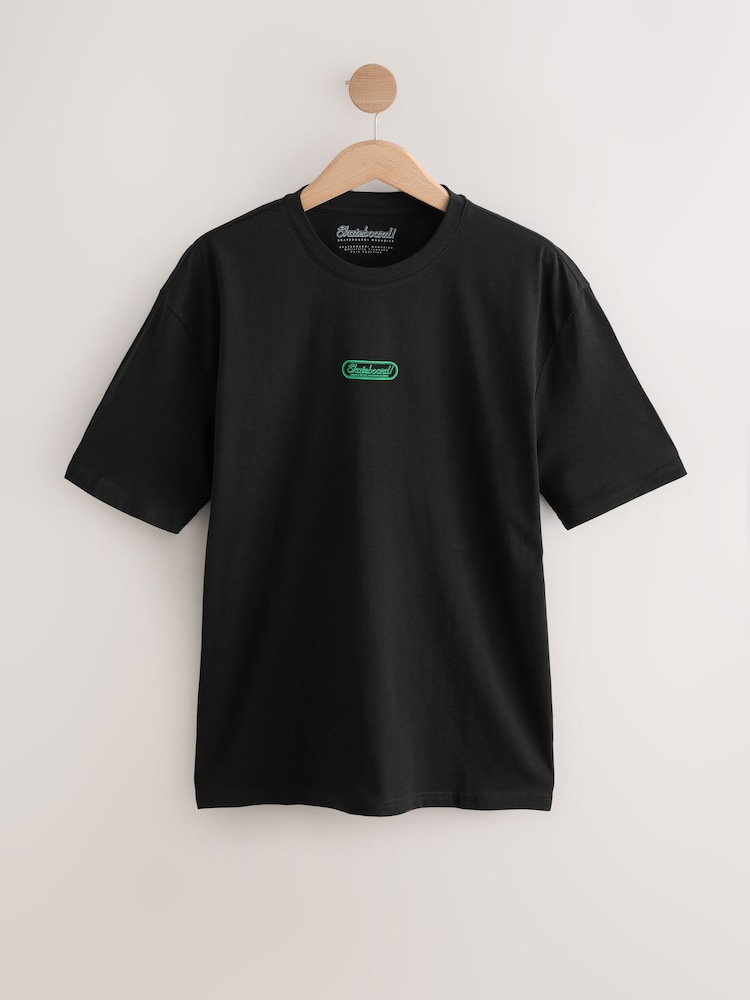 Black 100% Cotton Skateboard! Magazine Licence T-Shirt - Image 5 of 8