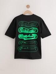 Black 100% Cotton Skateboard! Magazine Licence T-Shirt - Image 6 of 8