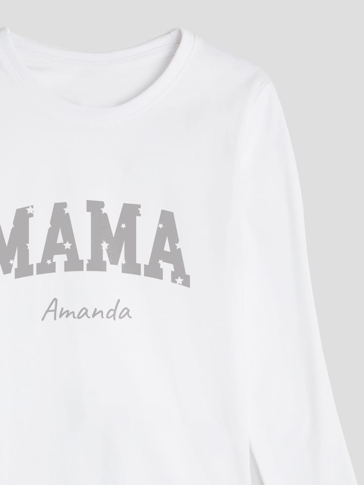 Personalised Mama Womens Pyjamas by Stitch Style - Image 2 of 4