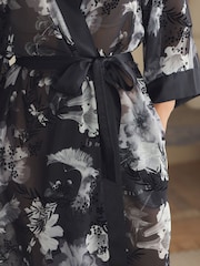 B by Ted Baker Black Bird Robe - Image 5 of 5
