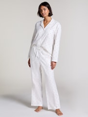 Hunkemoller White Long Sleeve 100% Cotton Pyjama Bottoms - Imagen 1 de 5