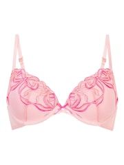 Hunkemoller Pink Beau Padded Underwired Bra - Image 4 of 5