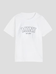 Stitch Style Personalised Mini Girls White T-Shirt by Stitch Style - Image 1 of 3