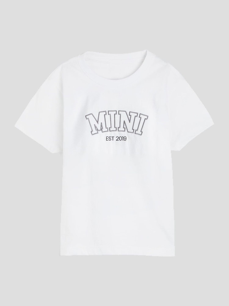 Stitch Style Personalised Mini Girls White T-Shirt by Stitch Style - Image 1 of 3