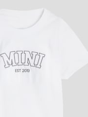Stitch Style Personalised Mini Girls White T-Shirt by Stitch Style - Image 2 of 3