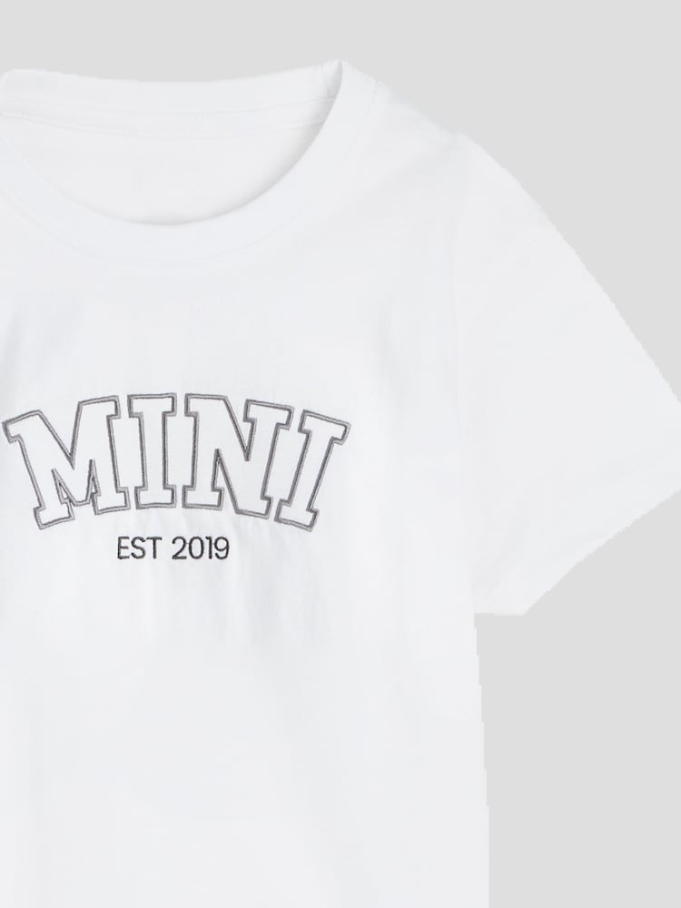 Stitch Style Personalised Mini Girls White T-Shirt by Stitch Style - Image 2 of 3