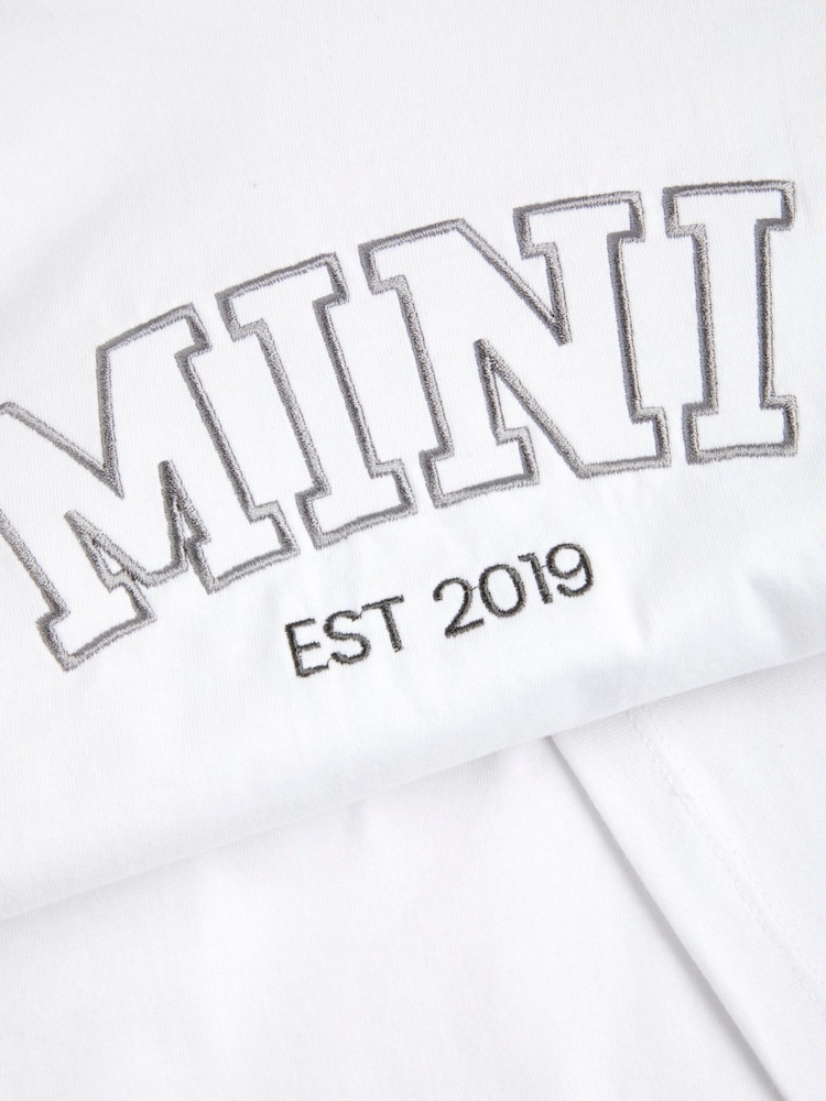 Stitch Style Personalised Mini Girls White T-Shirt by Stitch Style - Image 3 of 3