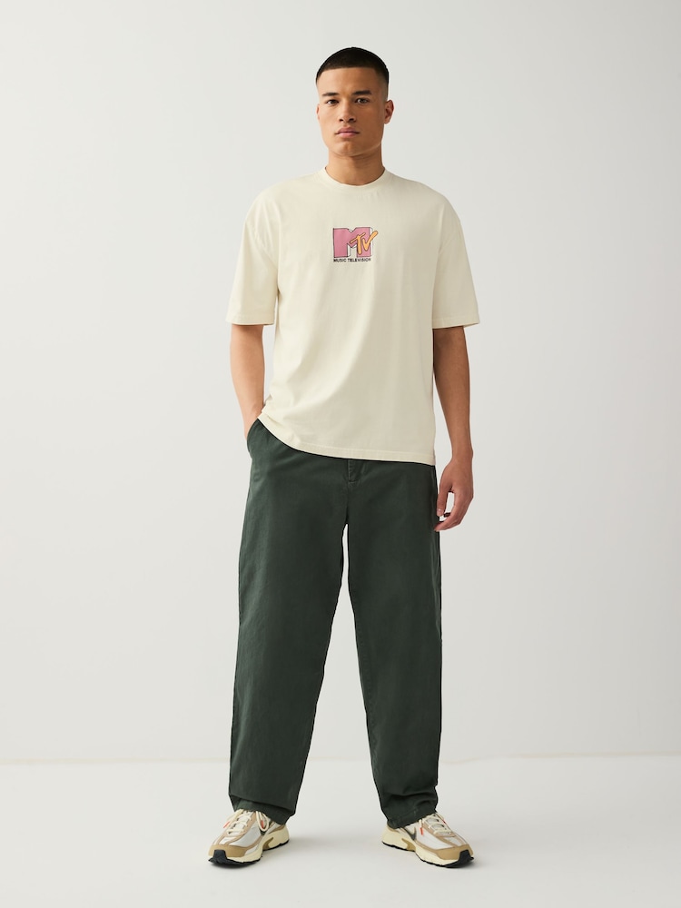 MTV branca - Ajuste regular - Camiseta com estampa gráfica de banda - Imagem 2 de 8