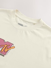 MTV branca - Ajuste regular - Camiseta com estampa gráfica de banda - Imagem 7 de 8