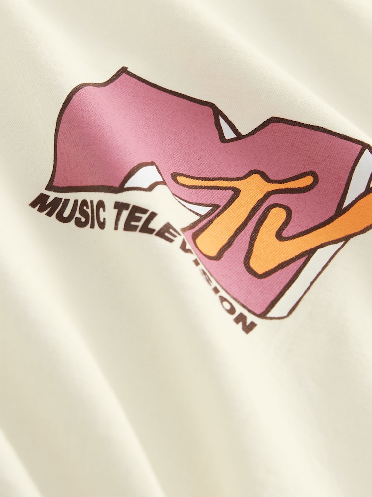 MTV branca - Ajuste regular - Camiseta com estampa gráfica de banda - Imagem 8 de 8