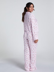 Hunkemoller Pink Satin Wide Leg Pyjama Bottoms - Image 2 of 5