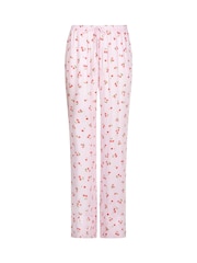 Hunkemoller Pink Satin Wide Leg Pyjama Bottoms - Image 4 of 5