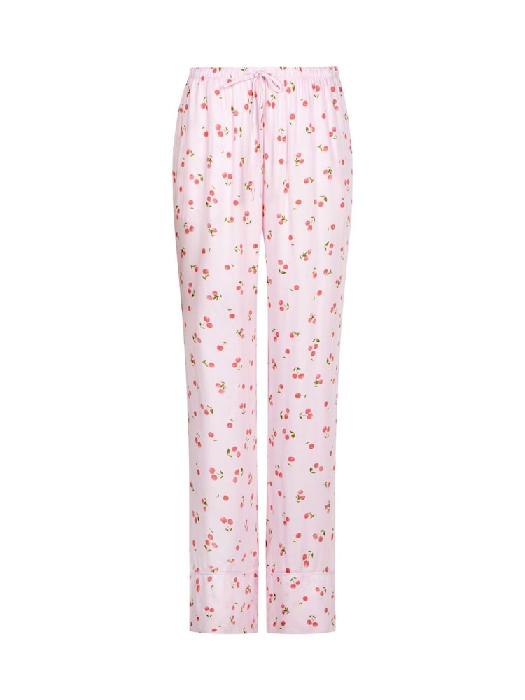 Buy Hunkemoller Pink Satin Wide Leg Pyjama Bottoms from the Next