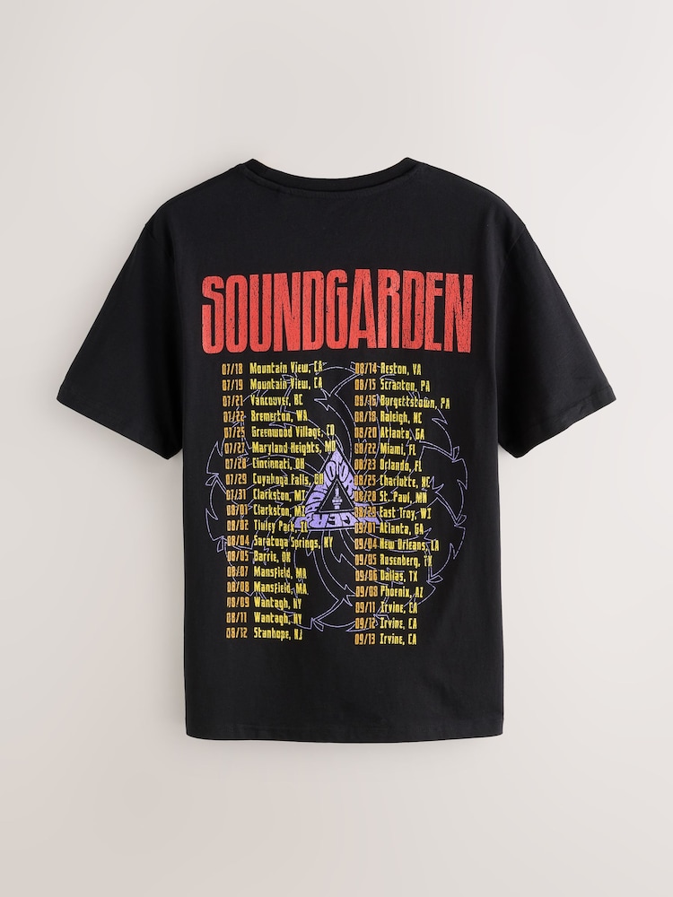 Czarny z motywem Soundgarden - Koszulka z nadrukiem graficznym zespołu muzycznego - Image 5 of 8