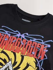 Black Soundgarden Regular Fit Band Graphic Print T-Shirt - Image 7 of 8