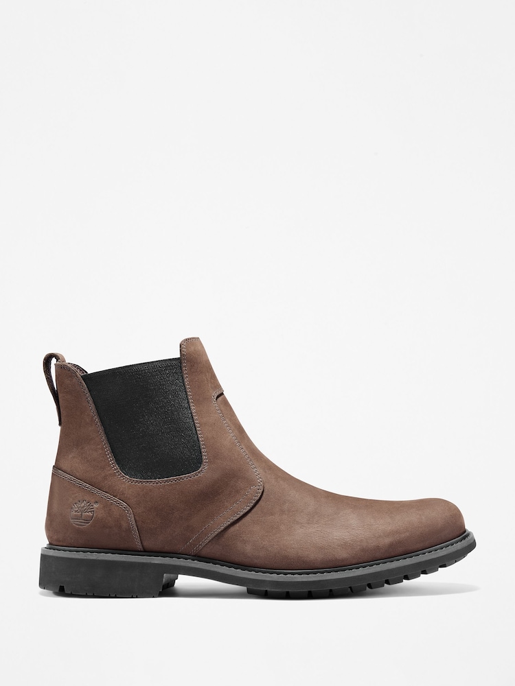 Timberland Mens Stormbuck Chelsea Brown Boots - Image 1 of 5 Timberland Mens Stormbuck Chelsea Brown Boots - Image 1 of 5