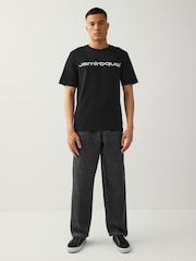 Black Jamiroquai Regular Fit Band Graphic Print T-Shirt - Image 2 of 8