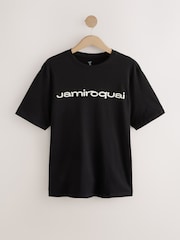 Black Jamiroquai Regular Fit Band Graphic Print T-Shirt - Image 5 of 8